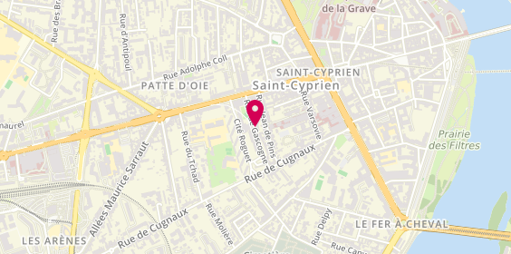 Plan de PROUDHOM Isabelle, 2 Rue de Gascogne, 31300 Toulouse