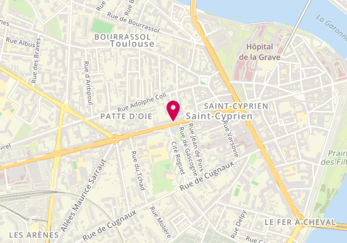 Plan de MAGNE Sylvie, 38 Avenue Etienne Billières, 31300 Toulouse