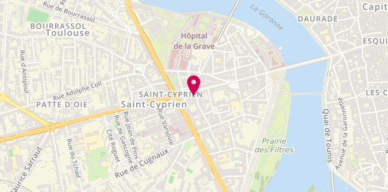 Plan de GHAZI Rafika, 7 Place Interieure Saint Cyprien, 31000 Toulouse