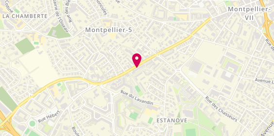 Plan de SAHONET Alain, 57 Route de Lavérune, 34070 Montpellier