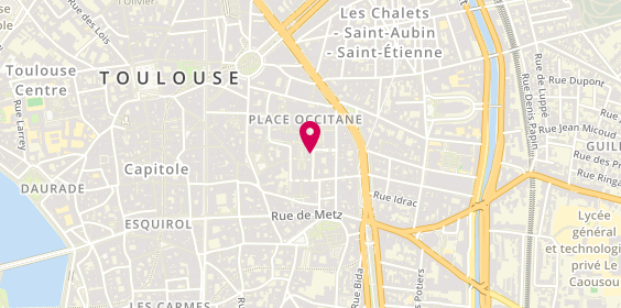 Plan de FERRIER Clotilde, 13 Rue des Pénitents Blancs, 31000 Toulouse