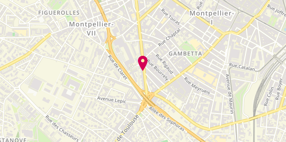 Plan de LEFEUVRE Emilie, 30 Bis Boulevard Renouvier, 34000 Montpellier