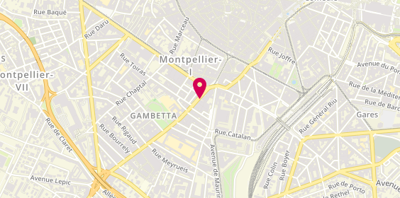 Plan de MAUREL Antoine, 5 Avenue Georges Clemenceau, 34000 Montpellier