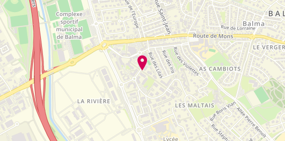 Plan de ALOS Laurence, 4 Rue Georges de Buffon, 31130 Balma