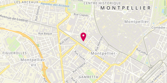 Plan de DE LORME Nathalie, 16 Rue du Général Maureilhan, 34000 Montpellier