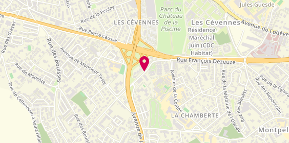 Plan de TOURRETE Bernard, 52 Rue du Pont de Laverune, 34070 Montpellier