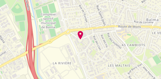 Plan de JOURDAN Patricia, 1 Place de France, 31130 Balma