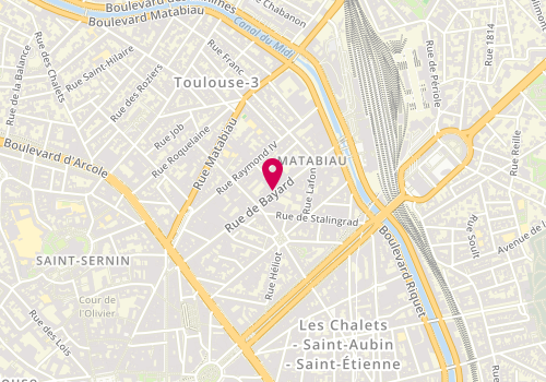Plan de LOUBERE Lucia, 43 Rue de Bayard, 31000 Toulouse