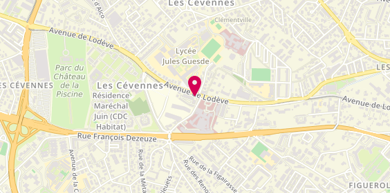 Plan de MORENO Carlos, 121 Avenue de Lodeve, 34070 Montpellier