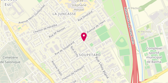 Plan de BORRA Audric, 52 Rue Louis Plana, 31500 Toulouse
