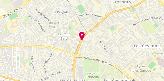 Plan de CLEROUX Christian, 141 Avenue Paul Bringuier, 34080 Montpellier