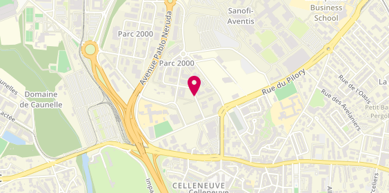 Plan de COUILLARD Edouard, 127 Rue Maurice Béjart, 34080 Montpellier