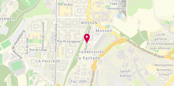 Plan de BOUKHELIF Chahinesse, 1020 Rue Marius Petipa, 34080 Montpellier