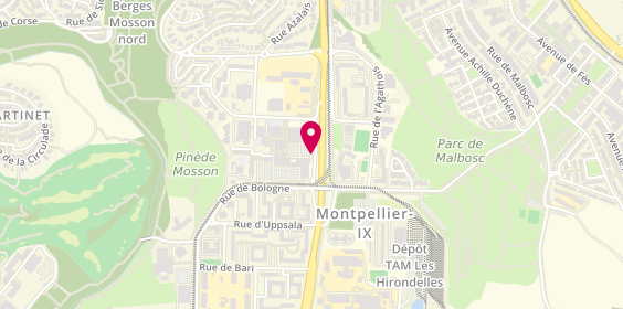 Plan de BENDJABALLAH Bilale, 105 Avenue du Lauragais, 34080 Montpellier