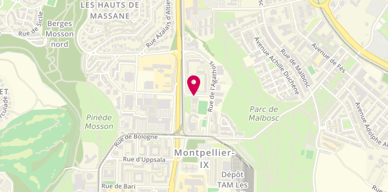 Plan de MANFREDI Philippe Yvon, 22 Rue de l'Agenais, 34080 Montpellier