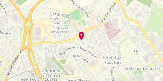 Plan de MAYARD Priscille, 409 Rue des Brusses, 34090 Montpellier