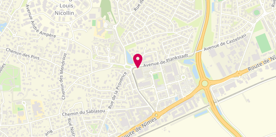 Plan de FRAISSINET Sandrine, 95 Allée de l'Aube Rouge, 34170 Castelnau-le-Lez