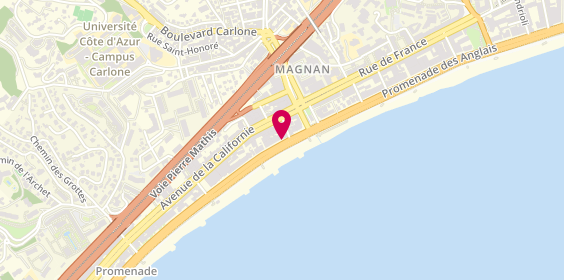 Plan de BEZZINA Marie Eve, 125 Promenade des Anglais, 06200 Nice