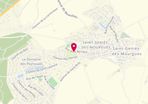 Plan de TREMOUSAYGUE Chloé, 358 Rue de la Barrière, 34160 Saint-Geniès-des-Mourgues