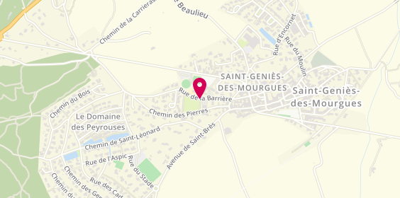 Plan de BARABAN RAIMONDI Sandrine, 358 Rue de la Barrière, 34160 Saint-Geniès-des-Mourgues