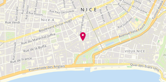 Plan de NICOLLET Lisa, 13 Rue Massena, 06000 Nice