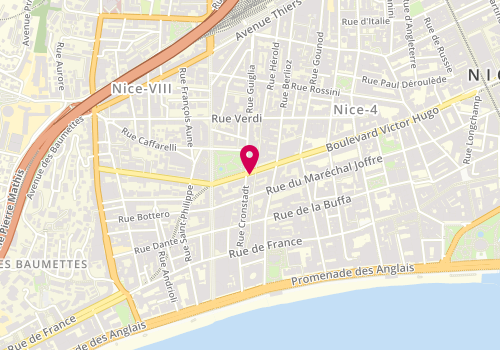 Plan de QUENTRIC Fanny, 59 Boulevard Victor Hugo, 06000 Nice