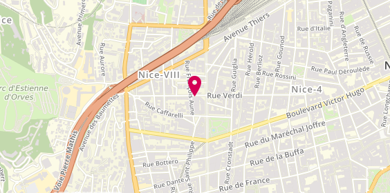 Plan de ROUBAUDI Isabelle, 1 Rue Frédéric Passy, 06000 Nice
