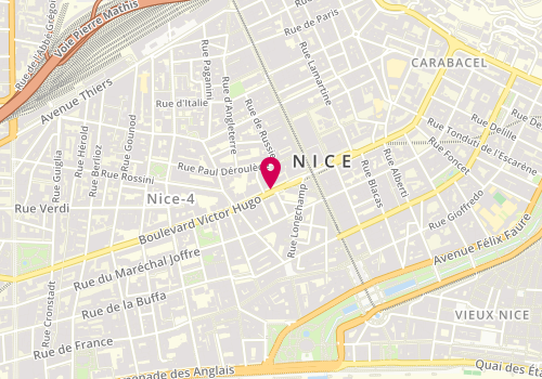Plan de SENNES Geneviève, 8 Boulevard Victor Hugo, 06000 Nice