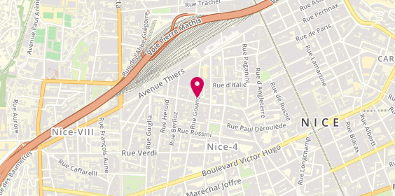 Plan de BENSOUSSAN Jacques-Yves, 34 Rue Gounod, 06000 Nice