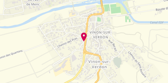 Plan de ODDOZE DOUILLET Véronique, Avenue de la Republique, 83560 Vinon-sur-Verdon