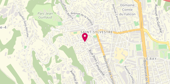 Plan de CRISTALLI Marie Thérèse, 155 Avenue Cyrille Besset, 06100 Nice
