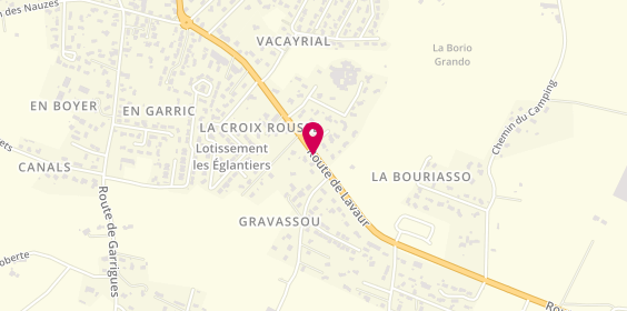 Plan de CASANOVA Clara, 455 Route de Lavaur, 81370 Saint-Sulpice-la-Pointe