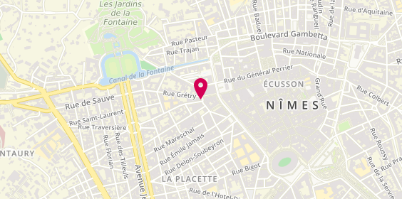 Plan de COSTA Delphine, 9 Rue Racine, 30000 Nîmes