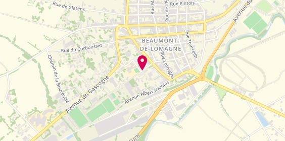 Plan de DIAGUE Aurélie, 73 Rue du Blanc, 82500 Beaumont-de-Lomagne