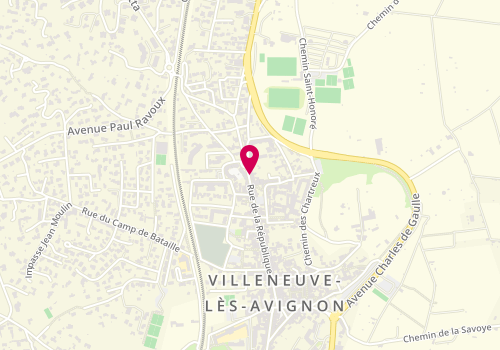 Plan de RYS BALDY Ariane, Place de la Croix, 30400 Villeneuve-lès-Avignon