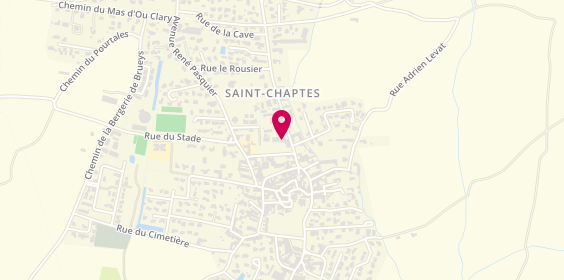 Plan de DRAGUTIN Charles, Place du Champ de Foire, 30190 Saint-Chaptes