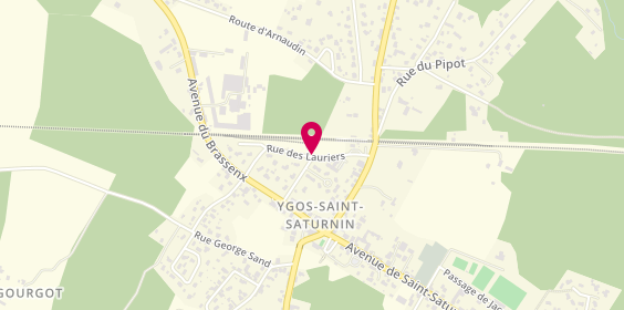 Plan de HURTEL Stéphane, 320 Rue des Lauriers, 40110 Ygos-Saint-Saturnin