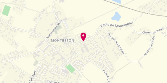 Plan de GAUTHIER Claire, 496 Route de Montauban, 82290 Montbeton