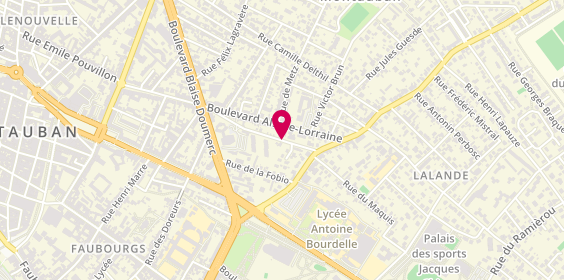 Plan de BERRIER Stéphanie, 250 Rue Jean Ursule Devals, 82000 Montauban