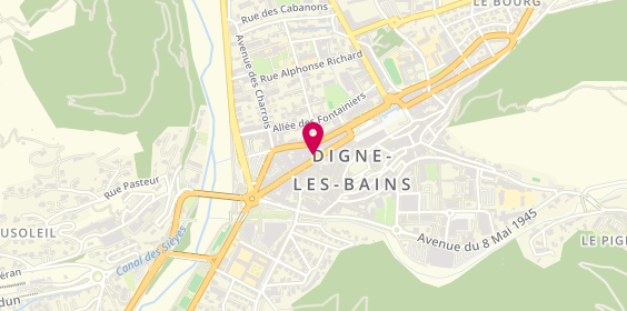 Plan de PIANA Corinne, 45 Boulevard Gassendi, 04000 Digne-les-Bains