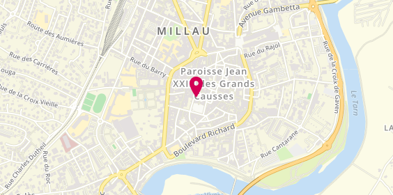 Plan de BOISSONNADE Charlène, 50 Place des Consuls, 12100 Millau