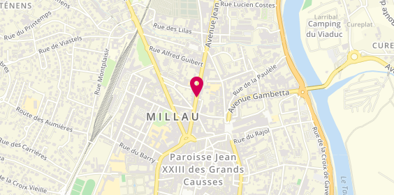 Plan de FRAISSE Fabien, 20 Avenue Jean Jaurès, 12100 Millau