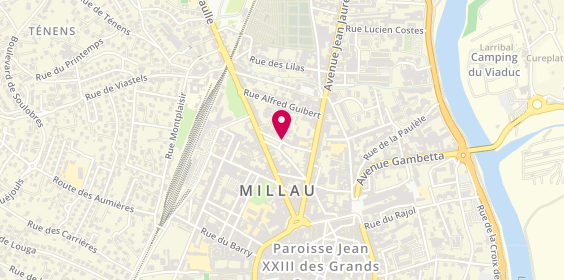 Plan de PILON Philippe Marie, 1 Rue Eugène Selles, 12100 Millau