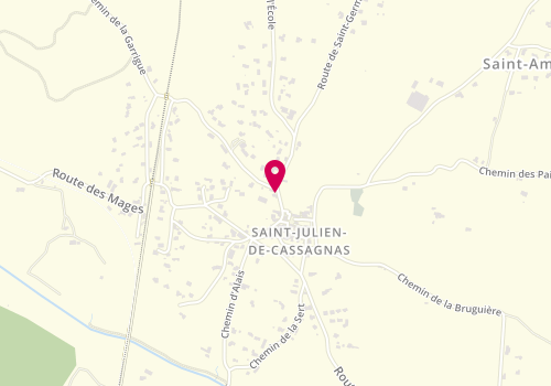 Plan de MAIR Joachim, 161 Route de Saint Germain, 30500 Saint-Julien-de-Cassagnas