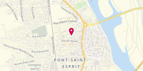 Plan de DOMINE Joëlle, 73 Rue Célestin Freinet, 30130 Pont-Saint-Esprit