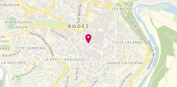 Plan de DUBOUT GOBIN Muriel, 3 Rue des Martyrs de la Resistance, 12000 Rodez