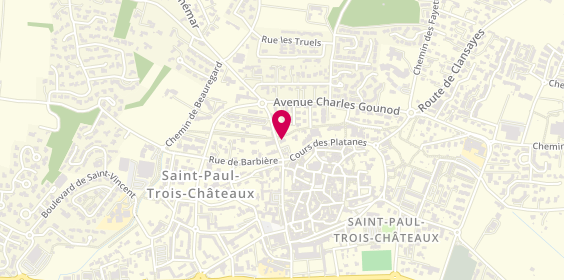 Plan de BONHOMME ISABELLE Guillerme, 4 Avenue Charles Chausy, 26130 Saint-Paul-Trois-Châteaux