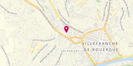 Plan de MAILLEBIAU Vincent, 10 Place Louis Fontanges, 12200 Villefranche-de-Rouergue