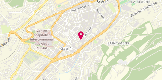 Plan de GOUTALLIER Geneviève, 61 Rue Carnot, 05000 Gap