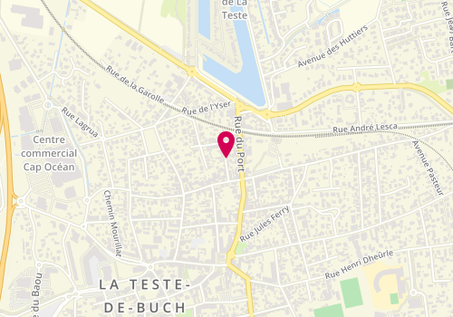 Plan de SUPERY Géraldine, 39 Rue du Port, 33260 La Teste-de-Buch